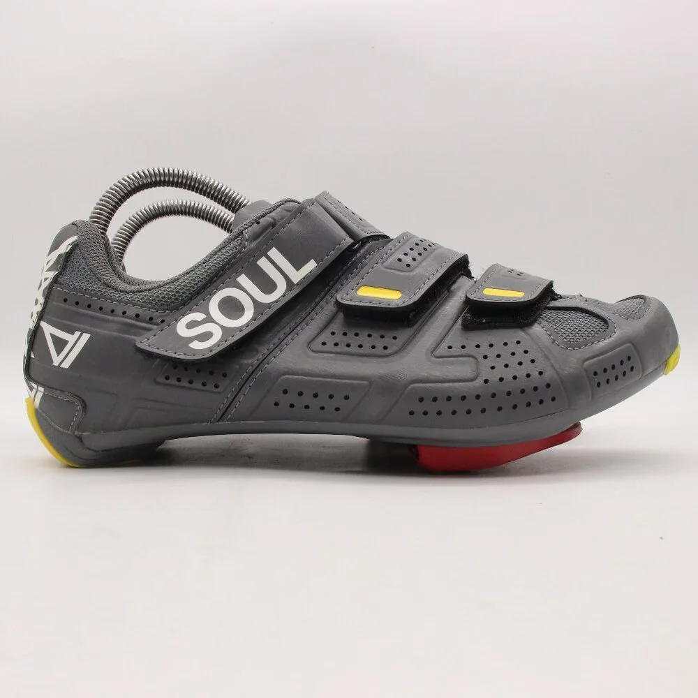 Pearl Izumi Soul Cycle Road Cleats Men's Size EU Size 42 Gray Cycling Shoes